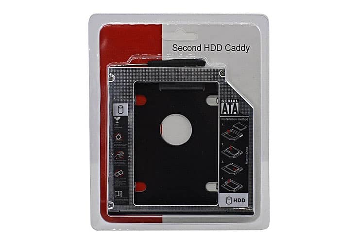 Slim 2nd HDD Caddy 9.5mm SATA 3.0 2.5 SSD Case Second Hard Disk Drive 3