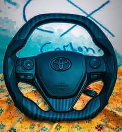 Modify Your Current steering wheel in To Carbon Fiber