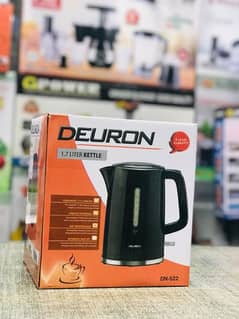 Deuron 1.7L Electric Kettle - 1800W, wiith 5 years element warranty.