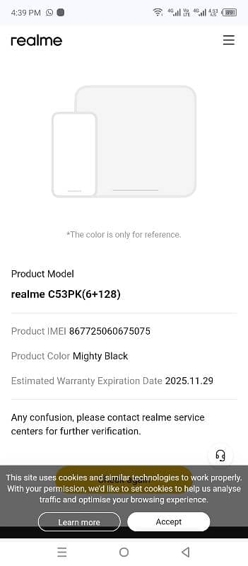 Realme C53, 6/128, 11 months warranty available 9