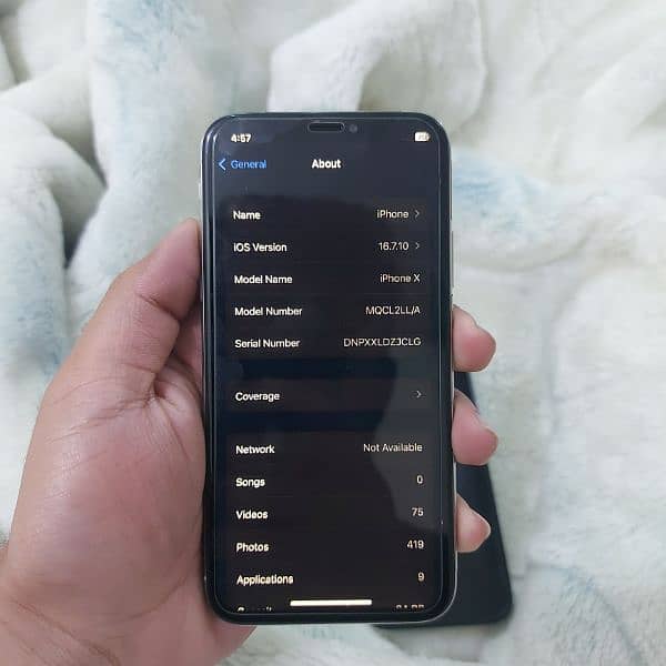 Iphone x 64 not pta LLA model 5