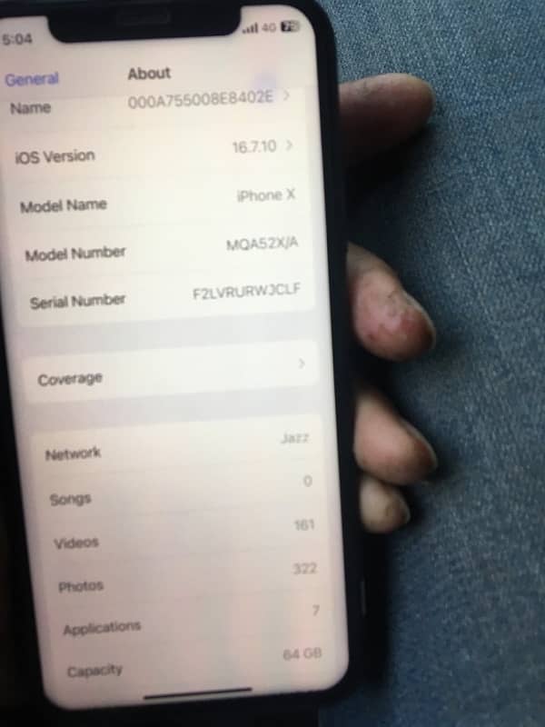 iPhone X pta prove 64gb 2