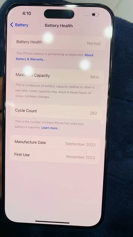 Iphone 15 pro max 256  hk veriant blue  non unlocked with box 2