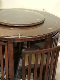 dinning table , round and rotating system