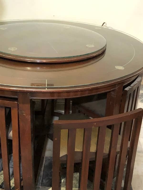 dinning table , round and rotating system 0