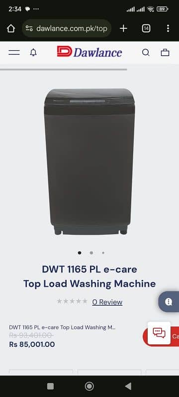 Dawlance DWT 1165 PL E CARE 2