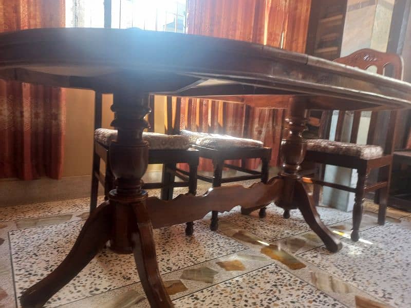 wooden dining table 6 seater 2