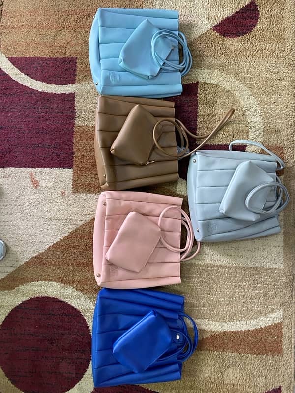 synthetic leather hand bags 1