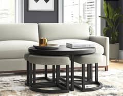 Center table, side table, center table with stools, tables