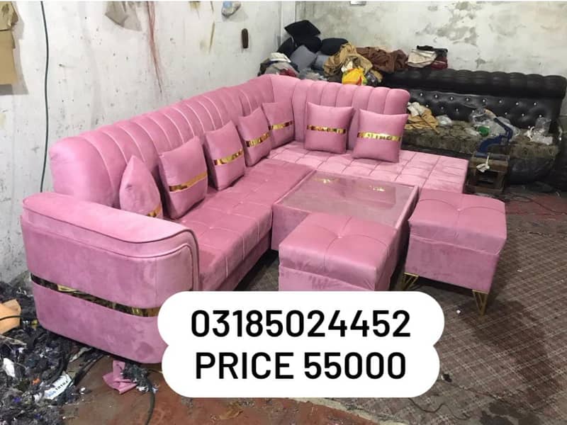 L-shape sofa set/Corner sofa for sale/7 Seater sofa with stool 0