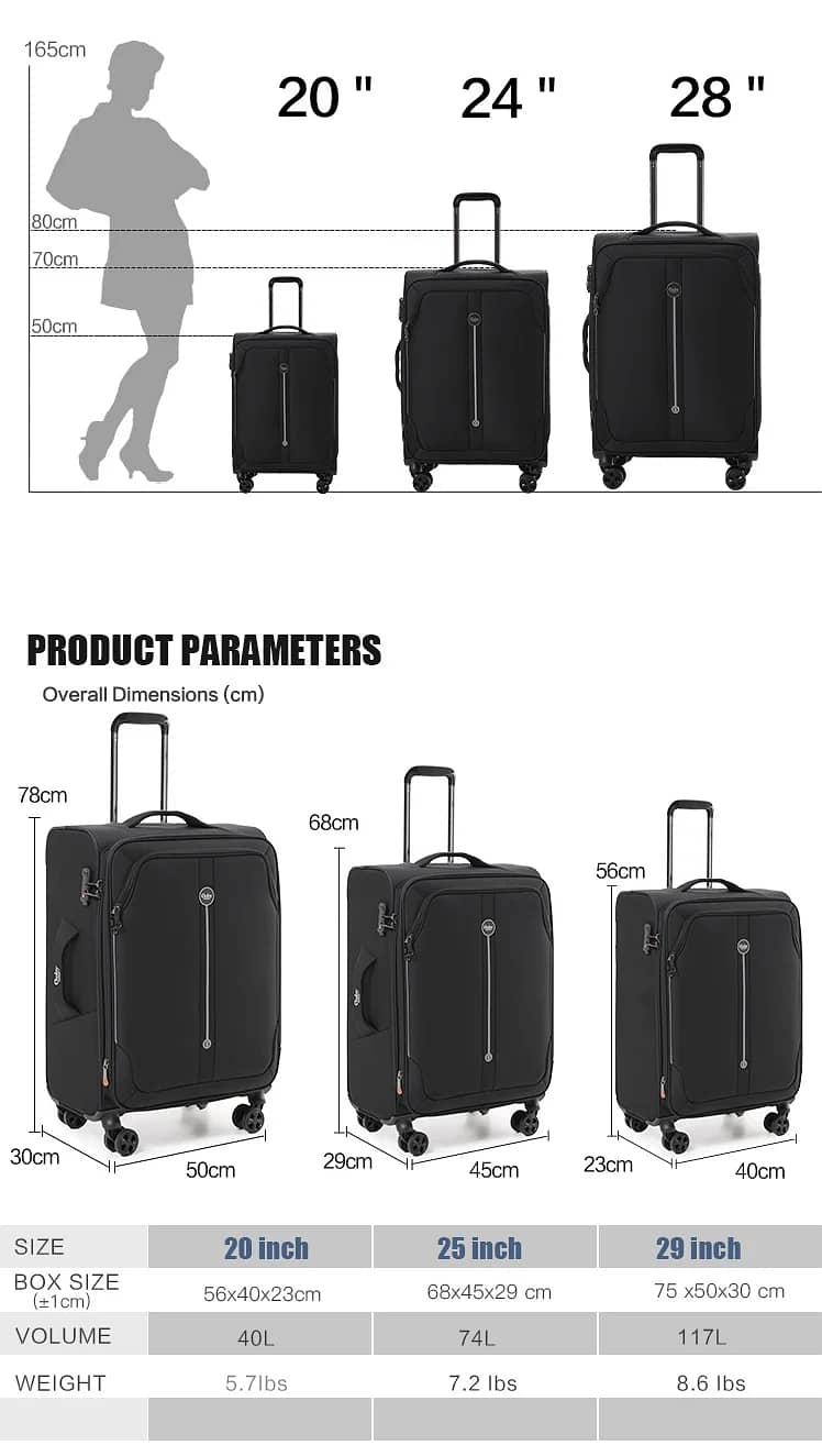 Luggage bag Travel Suitcase BagpackTrollybag Imported Bag Attachi bag 1