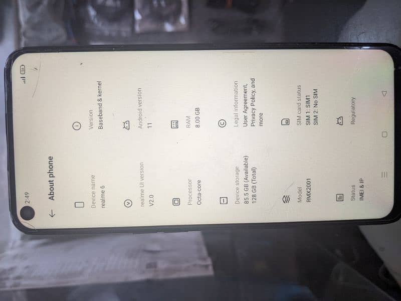 Realme 6 no open no repair 6/128 GB Condition 10/9 2