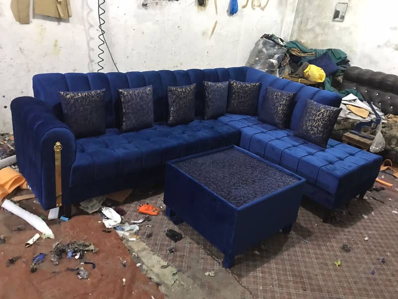 L-shape sofa set/Corner sofa for sale/7 Seater sofa with stool 10