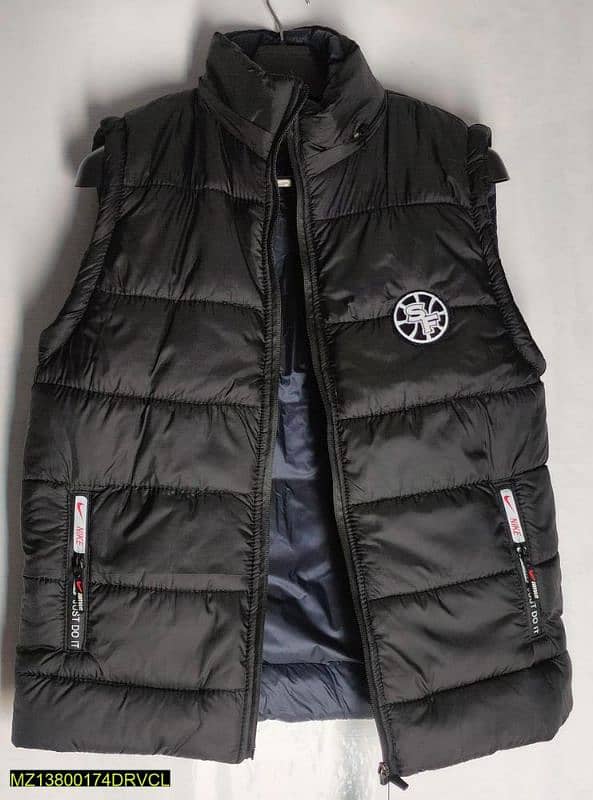 1 PC men,s stitched parachute Quilted sleevless puffer jacketprice2000 0