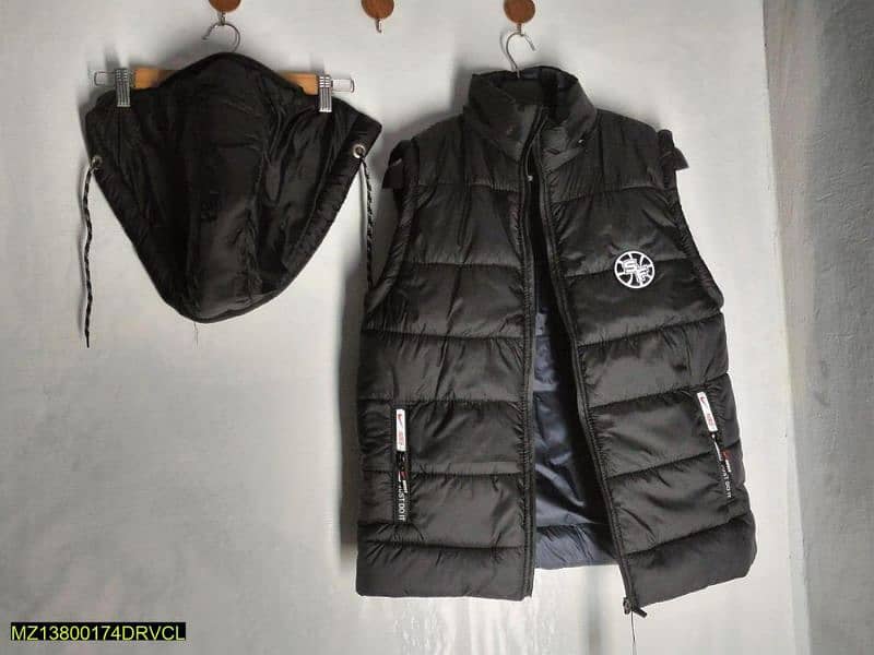 1 PC men,s stitched parachute Quilted sleevless puffer jacketprice2000 1