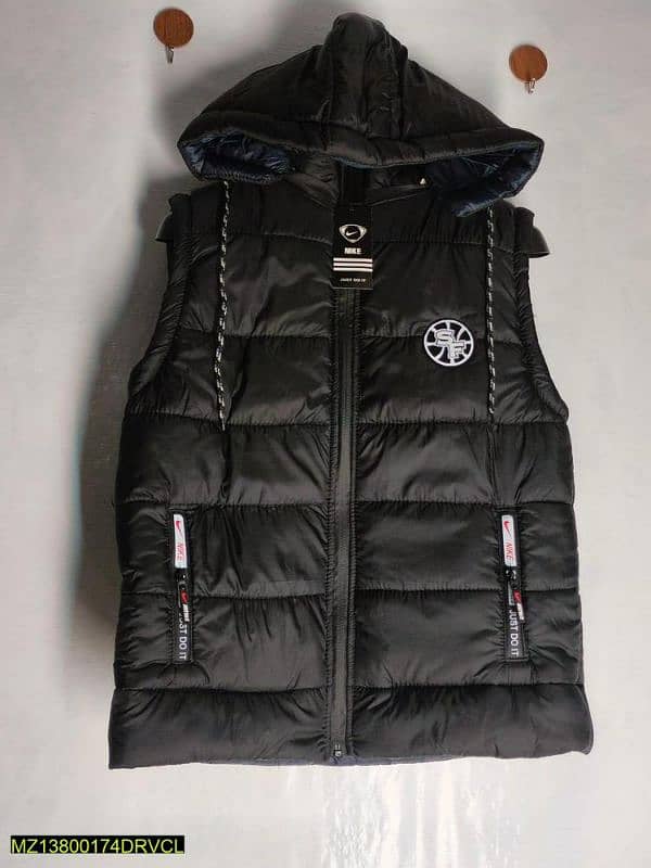 1 PC men,s stitched parachute Quilted sleevless puffer jacketprice2000 3