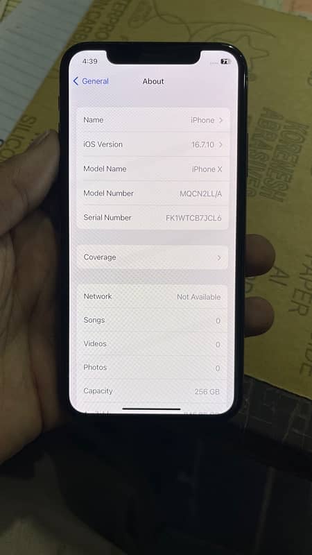 Iphone x 256 Gb Non Pta 6