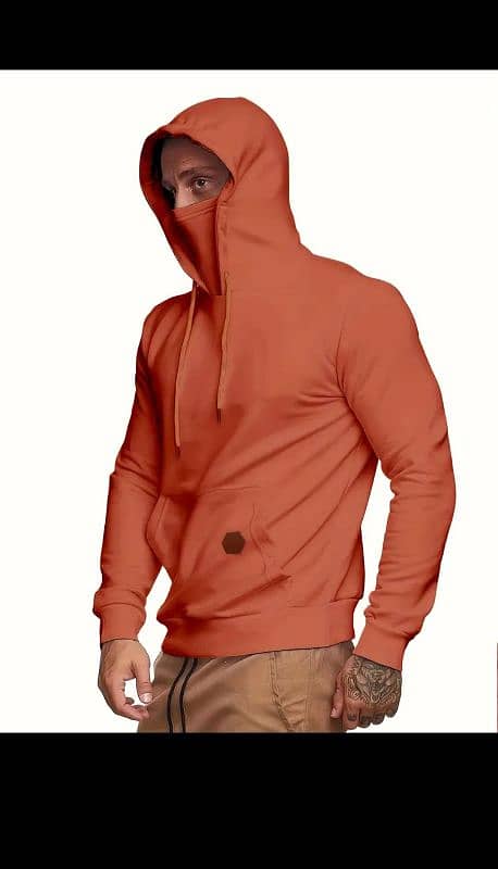 Men's Hoodie, Face Cover 2