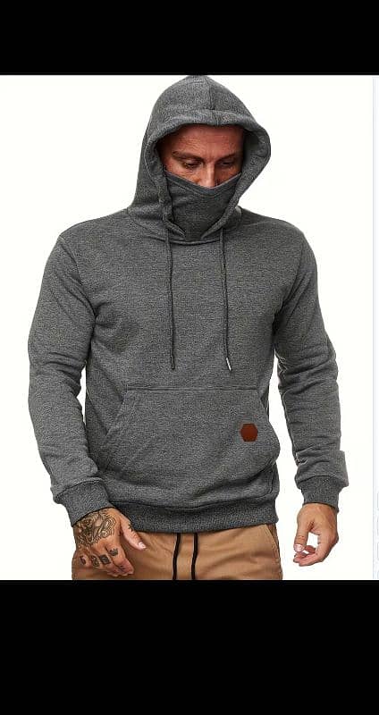 Men's Hoodie, Face Cover 3