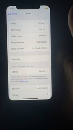 i phone x 64 gb non pta condition 10/10 white colour