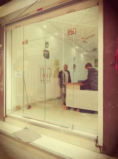 doctor shop glass door