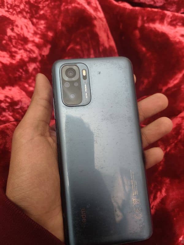 Redmi not 10Front Glass Broke,jeck chnge krwaya hy,fully worked, 6/128 1