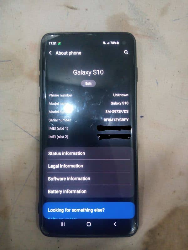 Galaxy S10 Patched A1 condition for Sale 2