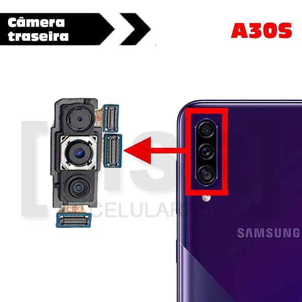 Samsung A30s 4/64 parts front and back camera for sale 2