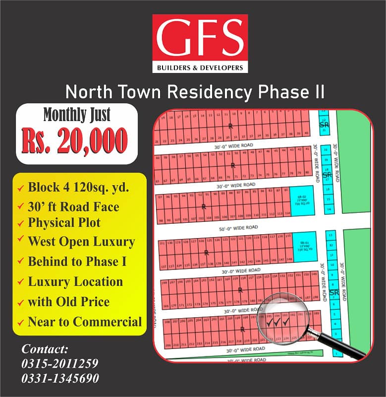 North town residency block4 west open old price 0