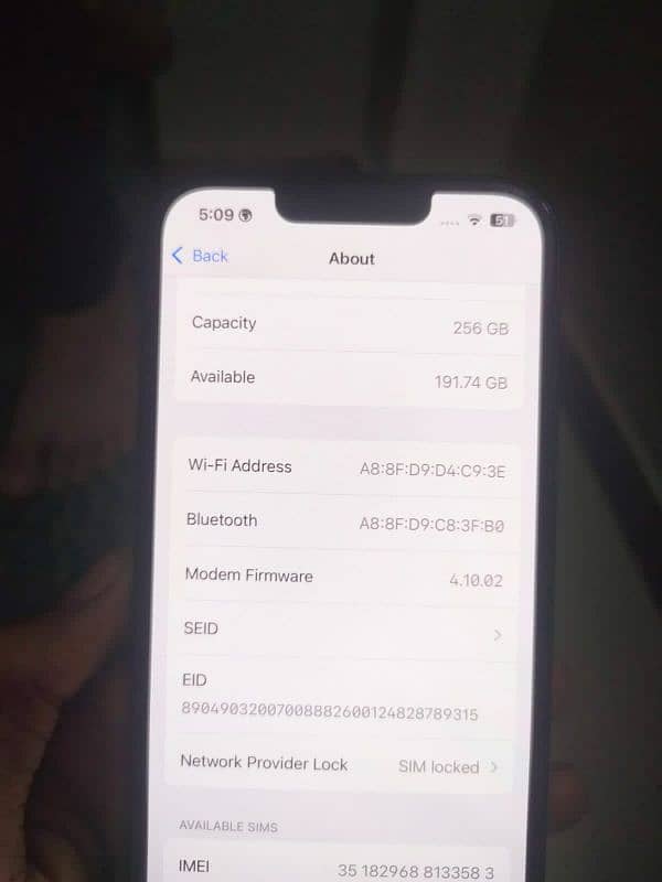 Iphone 13 non pta jv 256gb my number 03042553687 5