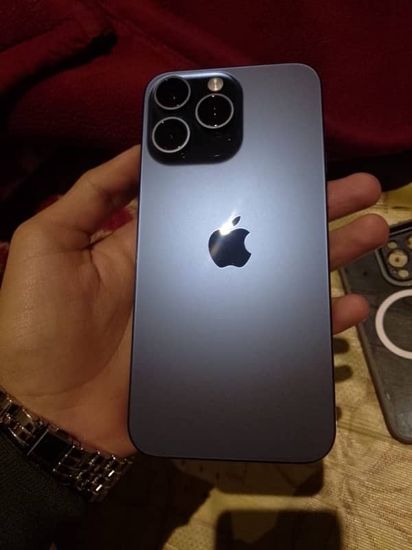 iphone 15 pro max with box blue platnium jv 0