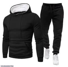 2 Pcs Fleece Plain Hoodie track suit my num 03187597455