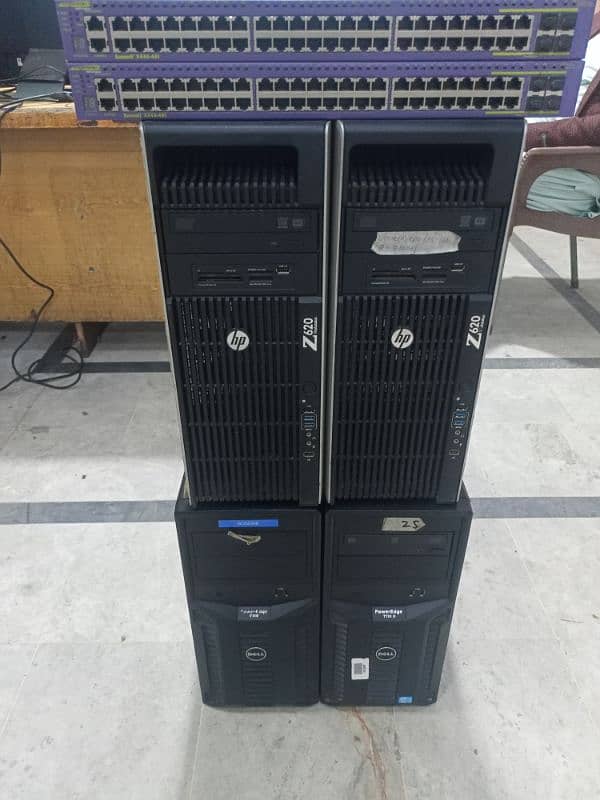 Dell and Hp Rack mount and Tower server 0