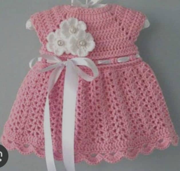 crochet baby girl frok for one year 0