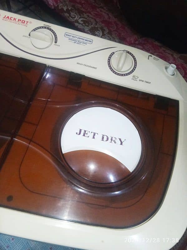 Jeckpot washing machine twin tub model number JP-7077 2