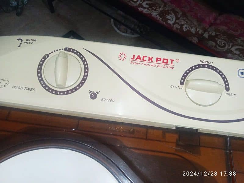 Jeckpot washing machine twin tub model number JP-7077 5