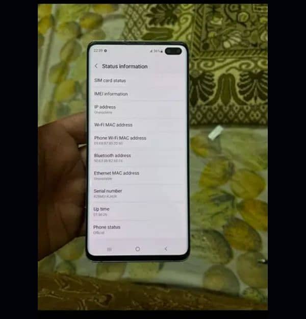 samsung S10plus 5G  . 03.09. 40.60. 3.20 0