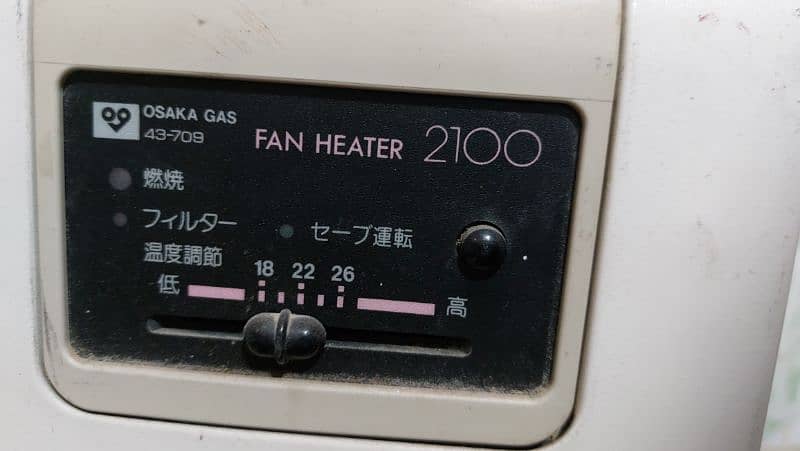 Japanese gas and electric heater fan 0