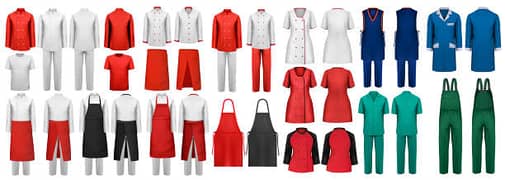 Uniform, Workwear, Security Guard suit, Scrub, Trouser, Chef coat