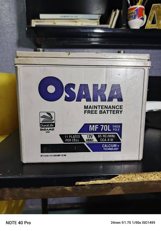 Osaka full size car battery 1