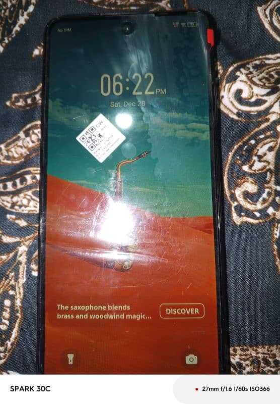 Infinix hot40i 128 gb Memory read description 0