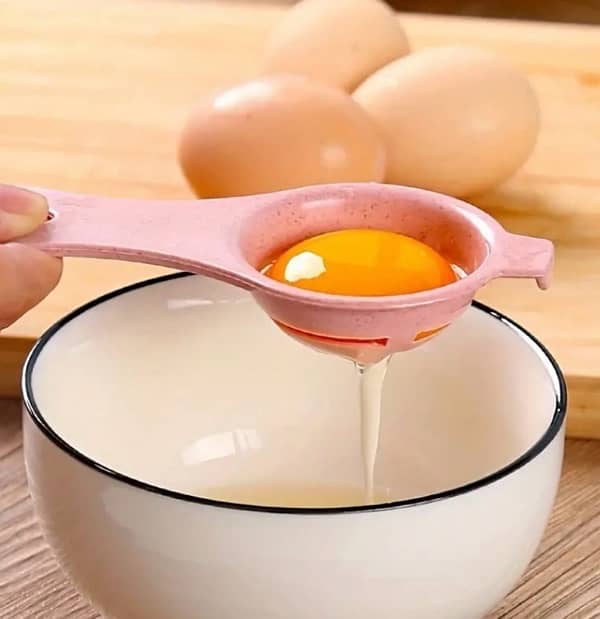 1pc High-Quality Wheat Straw Egg Separator - Easy Yolk & White Filter 1