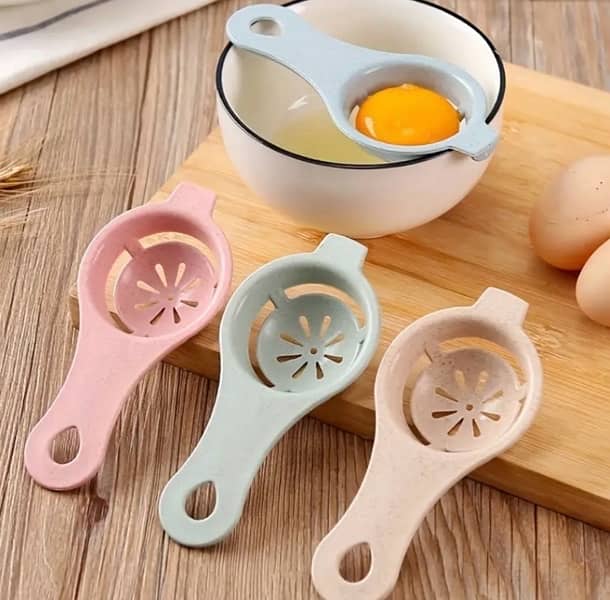 1pc High-Quality Wheat Straw Egg Separator - Easy Yolk & White Filter 2