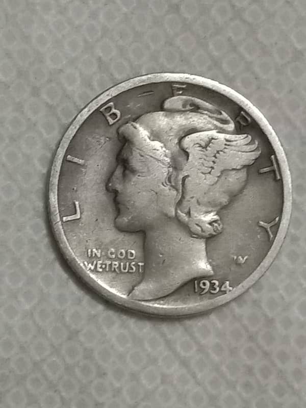 Silver Mercury Dime 1