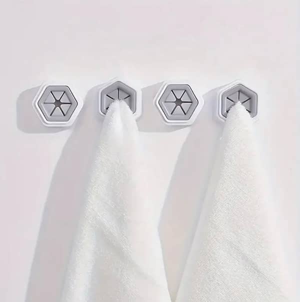 Versatile Wall-Mounted Towel Rack - No Drill, Waterproof Bathroom 0