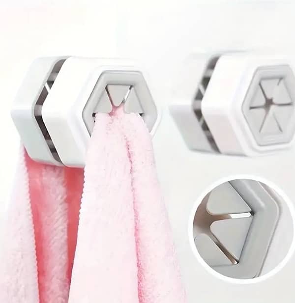 Versatile Wall-Mounted Towel Rack - No Drill, Waterproof Bathroom 1