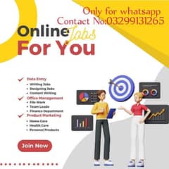 online jobs/full time/part time/simple typing jobs for boys and girls