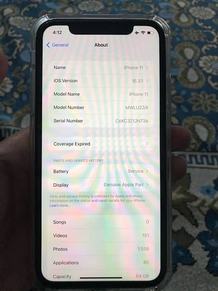 iPhone 11 64gb Non PTA White Color Good Condition 4