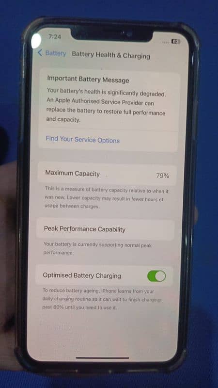 iphone xs max Gold Color non pta All ok Battery health 79 water pack 5