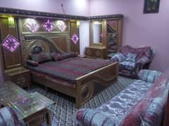 Bedroom furniture (Bed, Dressing,3 door Almari)